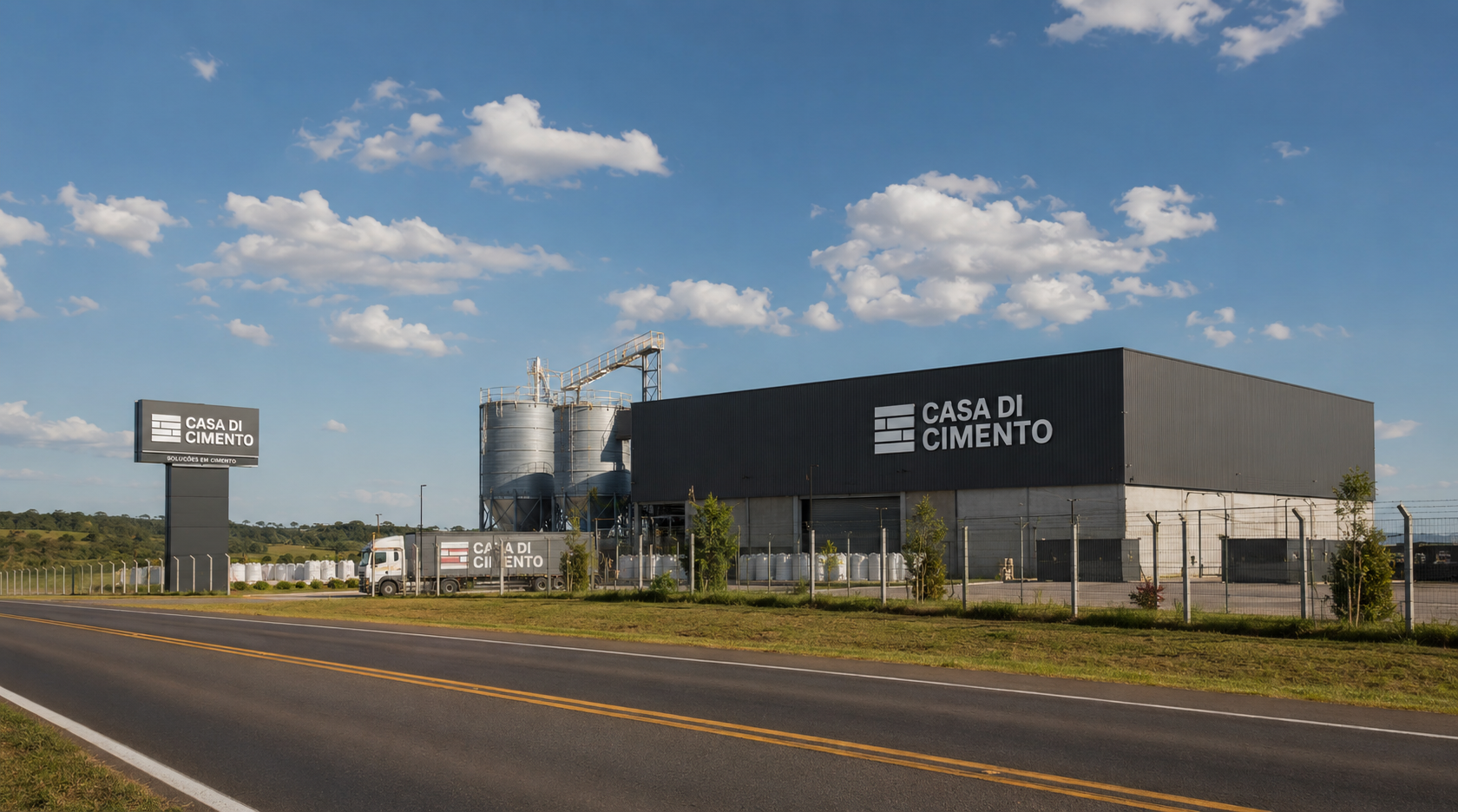 Fábrica Casa di Cimento — produção real de artefatos cimentícios